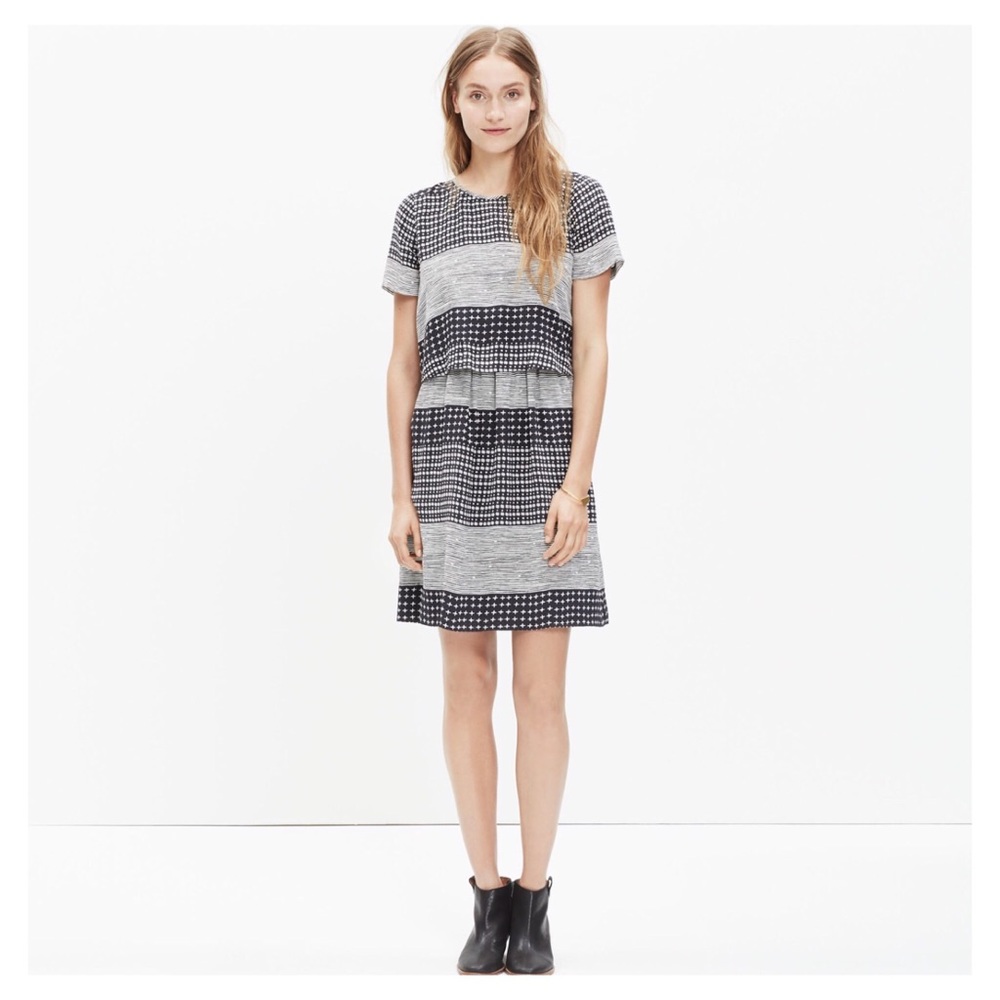 Madewell Two-Piece Hashtag Stripe Dress SZ 2 NEW - Picture 1 of 3